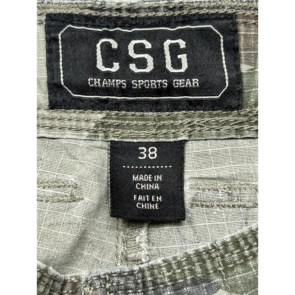 CSG Cargo Shorts Ripstop Camouflage Green 38 Mens